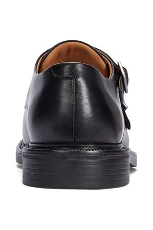 Asher Dbl Mk-Dress Shoe-Monk Strap POLO RALPH LAUREN | Formale Fondo Cuoio | 803945278001